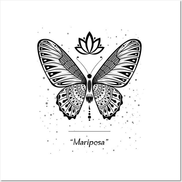 Palawan Mariposa Butterfly Wall Art by noobsknack